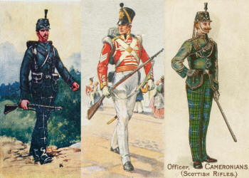 Glasgow Cameronians Scottish Rifles uniforms