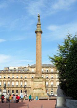 St Walter's Scott Statue George Square Glasgow